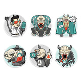 Stop! Dumb Bot - vector set