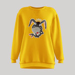 Sweatshirt with a cute illustration of an ass or donkey queen